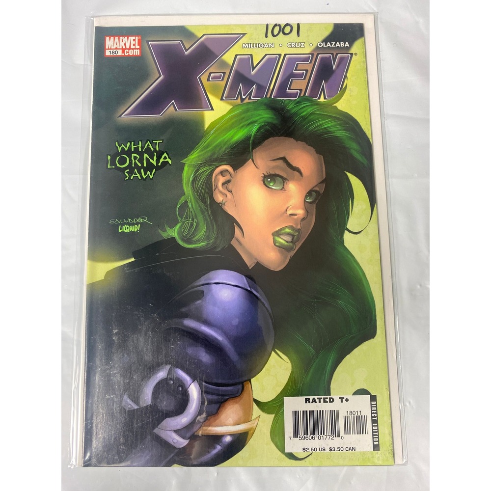 Marvel X-Men #180 2006 What Lorna Saw Polaris Peter Milligan Salvador Larroca